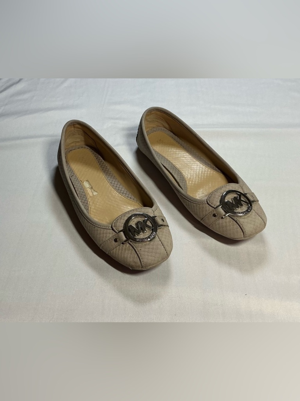 Michael Kors Quilted MK Logo Ballet Flats